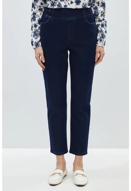 Скъсен джегингс с висока талия