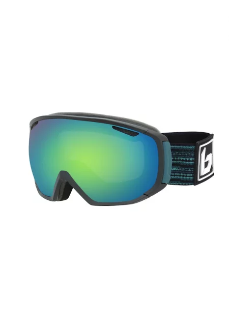 Ски очила  Tsar Matte Black & Blue Matrix Green Emerald