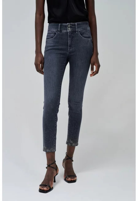 Скини дънки с вталяващ ефект Secret - Прашно синьо