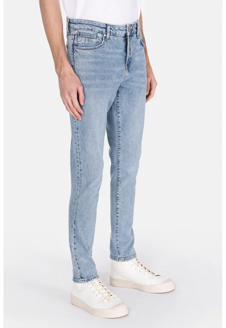 Слим дънки 041 Danny - Светлосин меланж