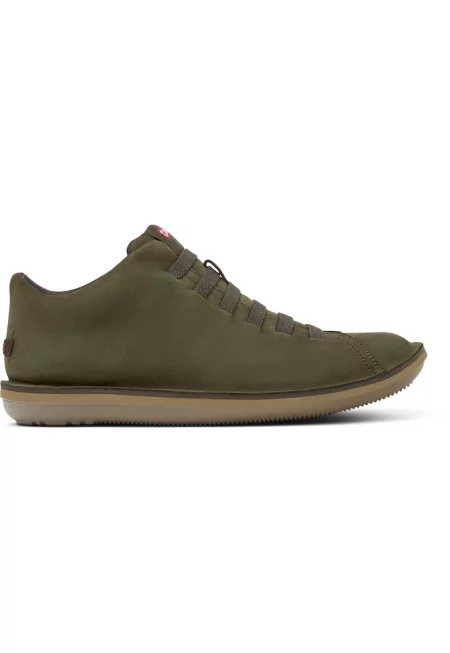 Спортни обувки Beetle 1353 от набук - Тъмнозелен