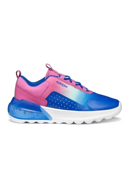 Спортни обувки с LED светлини - Фанданго розово/Кралско Синьо/Бял