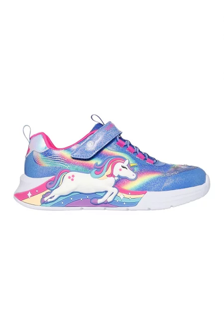 Спортни обувки Unicorn Chaser със светлини - Светлорозов/Светлосин
