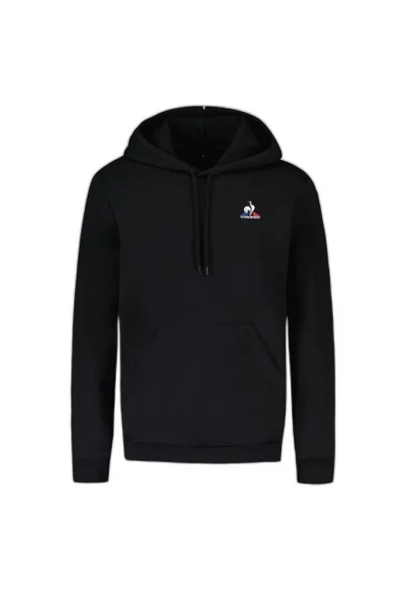 Суичър с качулка -  памук - черен