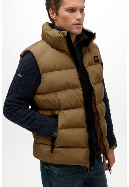 SUPERDRY - Подплатен елек Sports Puffer