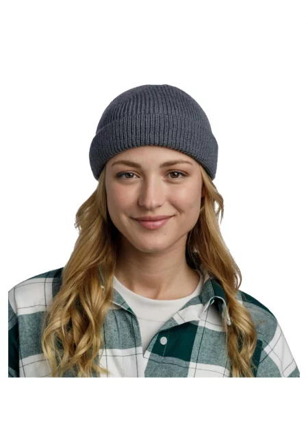 Унисекс шапка -  Ervin Merino Hat Beanie 132323 - Сив