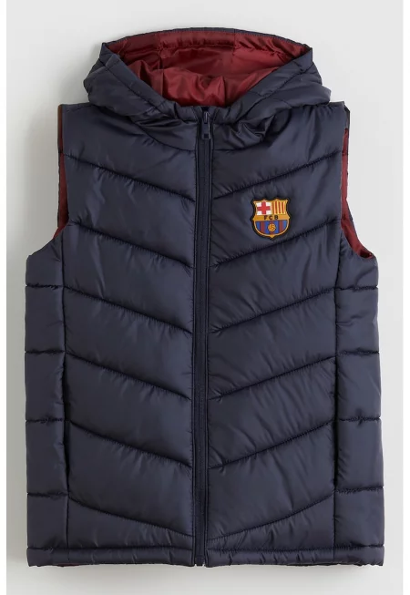 Ватиран елек с лого FCB - Тъмносин -