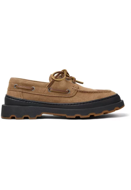 Велурени мокасини Brutus+ - Светлокафяв