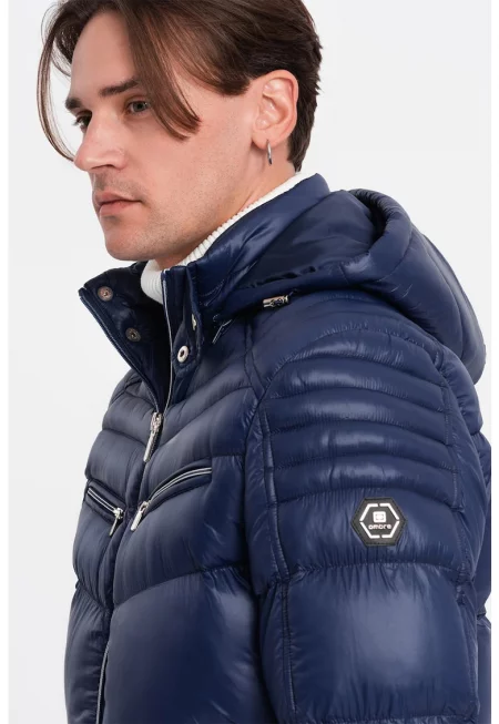 Зимно яке с качулка и джобове с цип