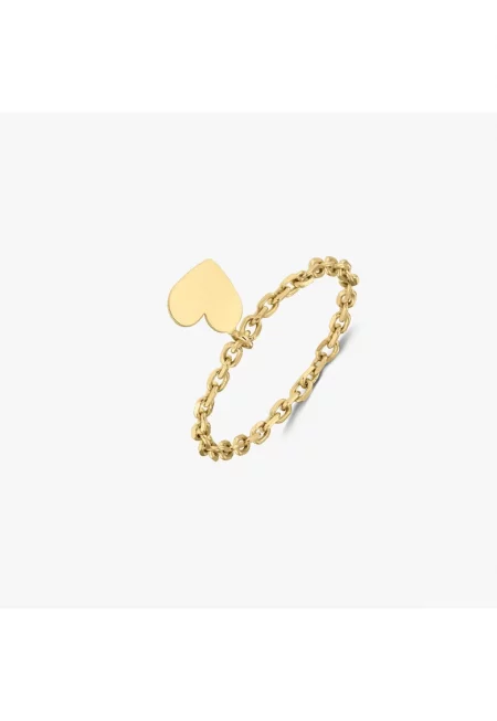 Златен пръстен Chain Heart