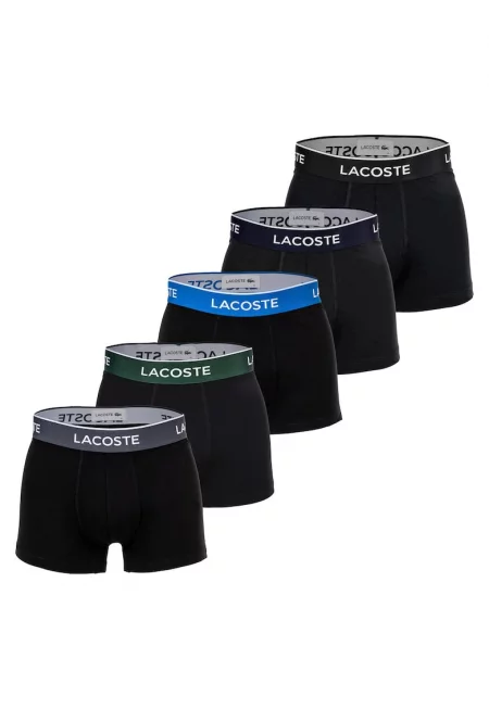 Боксерки с памук - 5 чифта - Зелен/Черен/Син