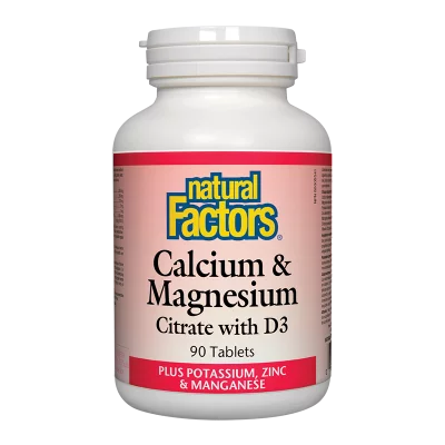Calcuim & Magnesium Citrate with D3/ Калций с Магнезий (цитрат) и Витамин D3 + Калий, Цинк и Манган х 90 таблетки