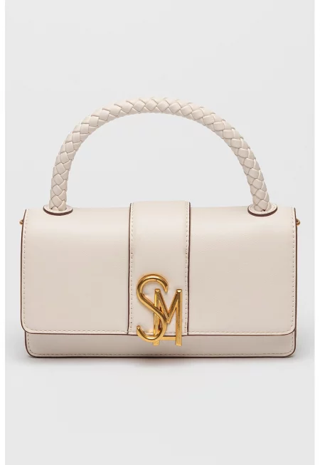 Чанта за рамо Brage с отделяща се презрамка - Слонова кост