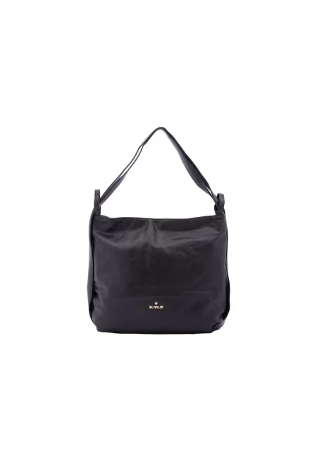 Чанта за рамо с лого - Черен