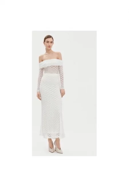 Дамска блуза - Бардо - 304921452 - Полиамид/Памук/Еластан - Бяла - Бял