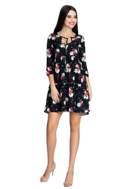 Дамска мини рокля Anghan M598 черна