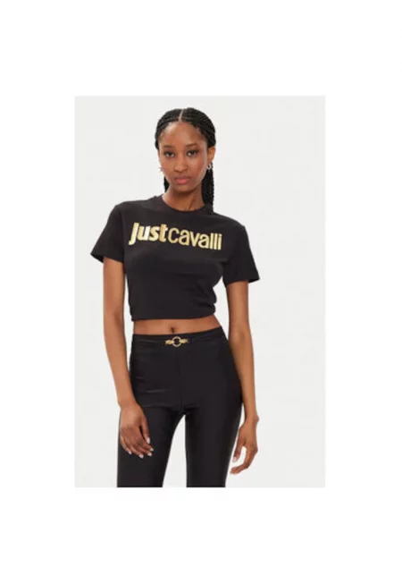 Дамска тениска -  303655181 - Памук - Черен - Черен