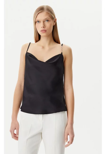 Дамска тениска -  305317988 - Полиестер - Черен - Черен