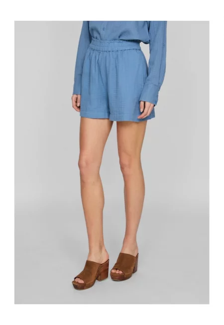 Дамски къси панталони  7518 Памук - Синя мъгла