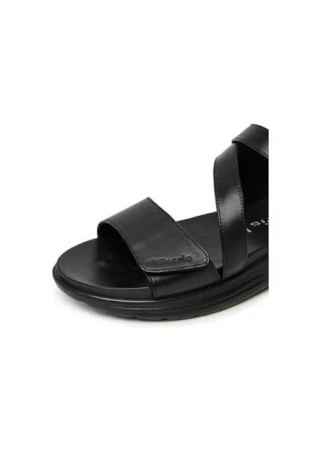 Дамски сандали - 1-28228-44 -  Естествена кожа - Черен