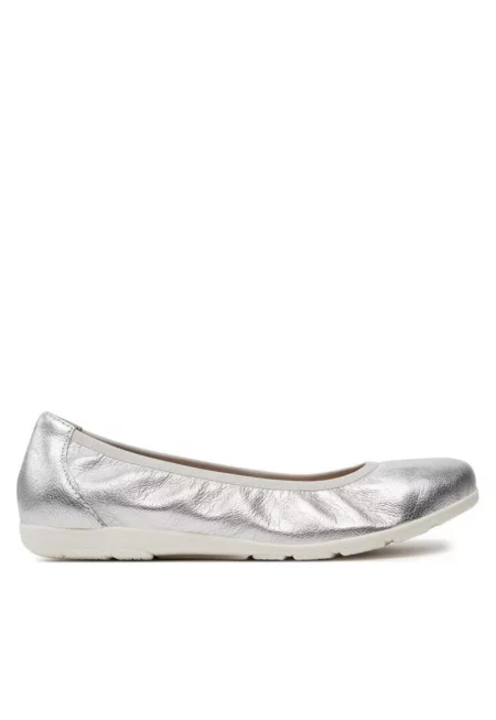 Дамски спортни обувки  303660703 - Естествена кожа - Сребрист