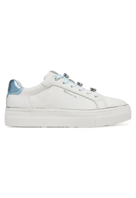 Дамски спортни обувки  304652981 - Екокожа - Бял