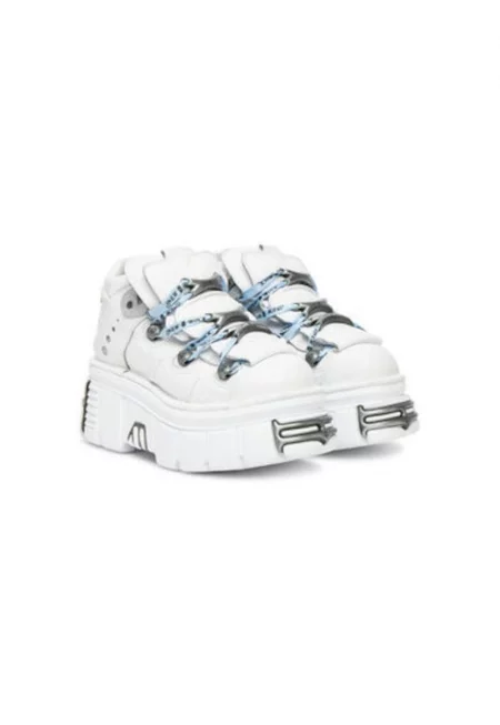 Дамски спортни обувки - M-106-C187 -  Естествена кожа - Бял