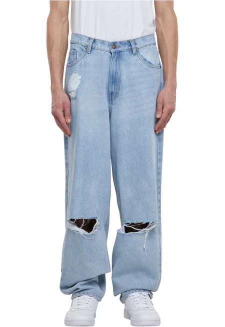 Дънки с широк крачо - Светлосин