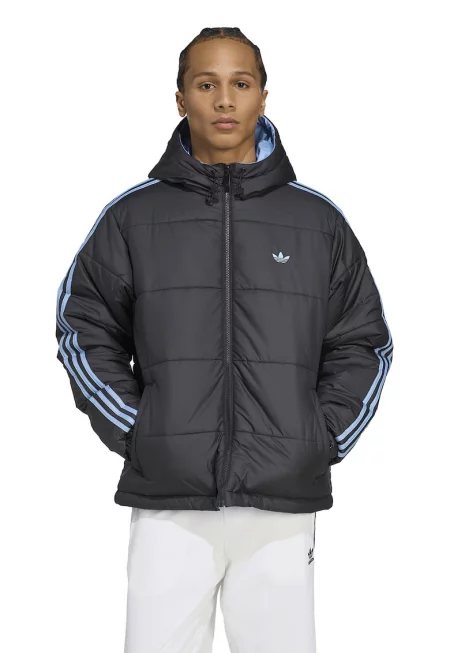 Двулицево зимно яке с качулка и лого