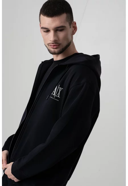 Худи с бродирано лого - Ултрамарин синьо