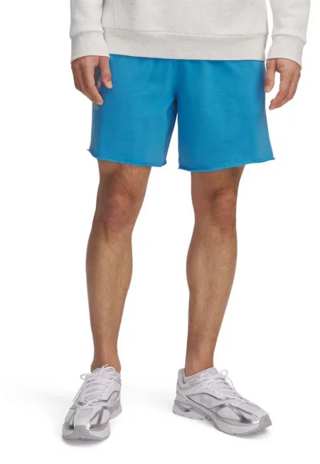 Къс панталон с памук с връзка - Син