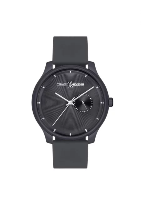 Мъжки часовник  MEX3146 - 42мм - сив - силиконова каишка - кварцов механизъм - водоустойчивост 3 ATM