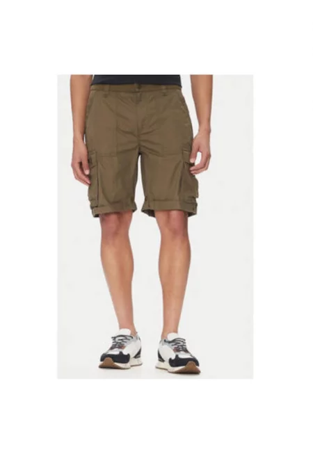 Мъжки къси панталони  251BE250CT3501 - памук - каки - Каки