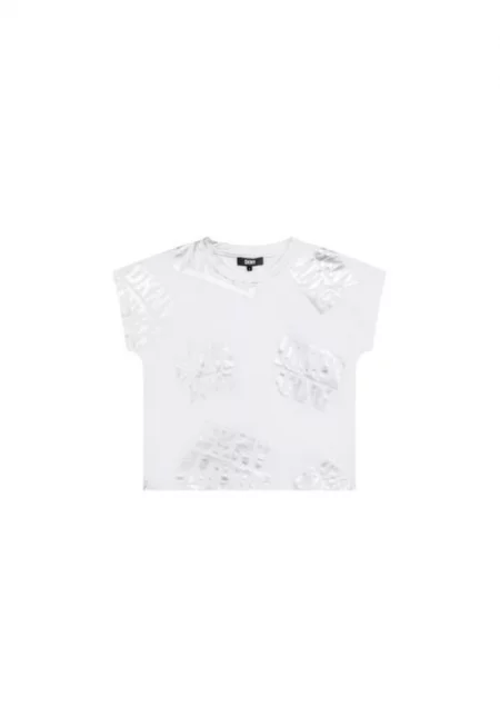Момичешка тениска -  301988342 - Памук - Бяла - Бял