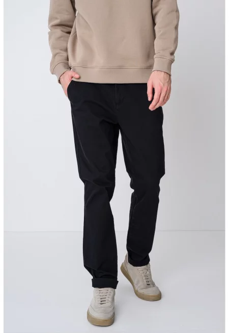 Панталон със стандартна кройка - Черен