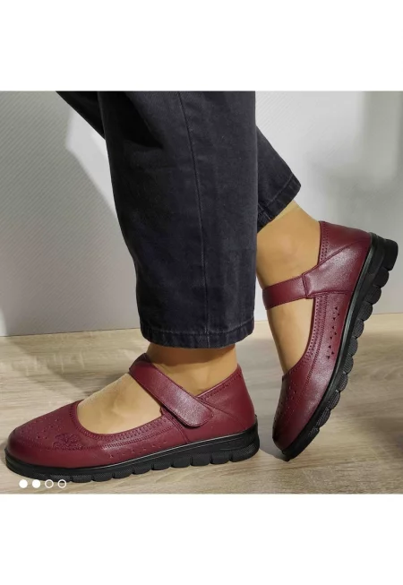 Перфорирани ежедневни обувки Дамски  220710 Червени - Червени - Червен