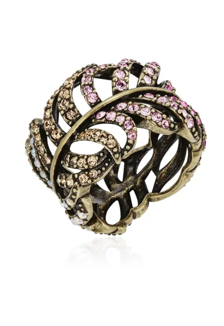 Пръстен с кристали Swarovski - Бронз