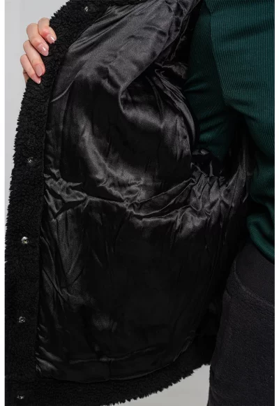 Пухено яке Frankie с паднали ръкави