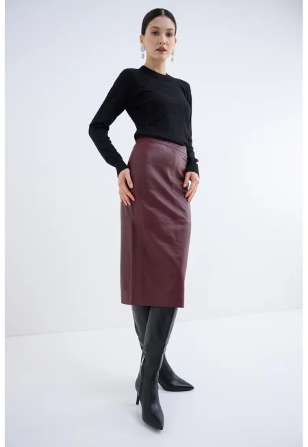 Пуловер с вълна - Черен/Сребрист