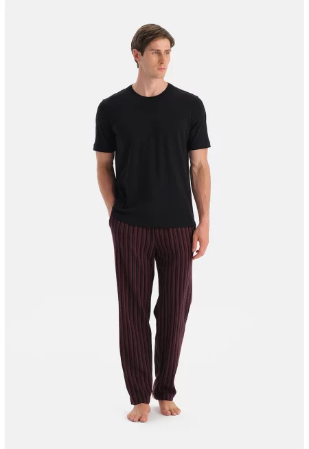 Раирана долна пижама с джобове