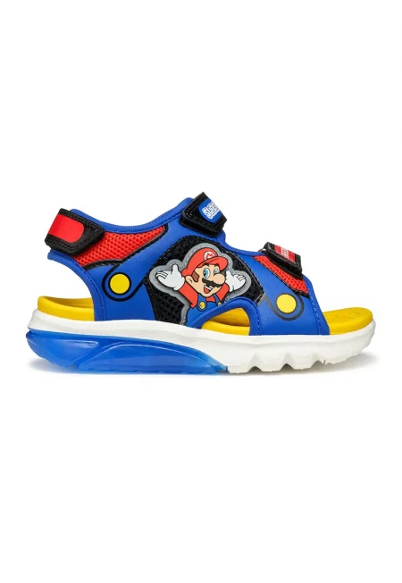 Сандали с принт - Жълт/Кралско Синьо