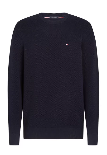 Семпъл пуловер с овално деколте - Ултрамарин синьо