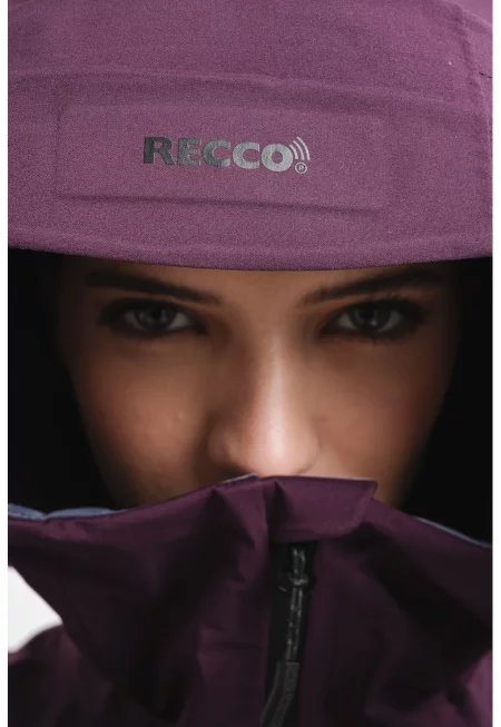Ски яке с цип и лого - Виолетов