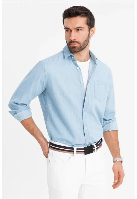 Слим памучна риза