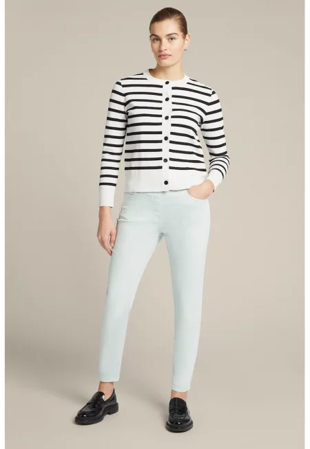 Слим панталон с изчистен дизайн - Светлосин