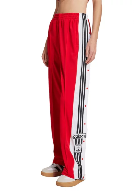 Спортен панталон Adibreak с капси встрани - Червен/Бял/Избеляло черно