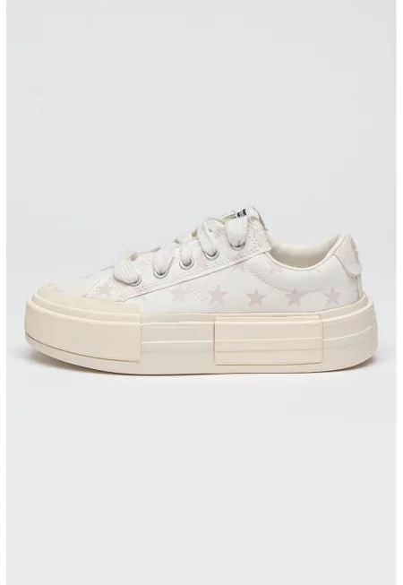 Спортни обувки Chuck Taylor All Star с равна платформа и шарка - Мръснобял