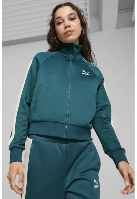 Спортно яке Iconic с лого - Петролно синьо/Крем