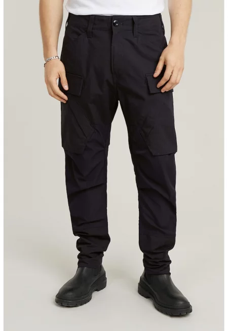 Свободен карго панталон - Черен