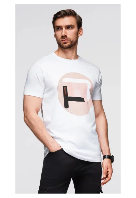 Тениска с голям принт  OM-TSPT-0245